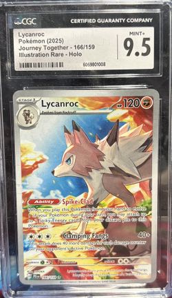 Pokémon Journey Together Lycanroc 166/159 CGC Mint 9.5
