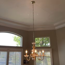 90’s Vintage Gold Chandelier