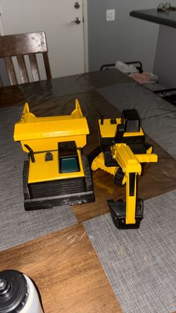 Tonka Toy construction trucks