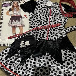 Halloween Express Girls' Spotted Sweetie Costume Size Medium 8-10 Doggy 