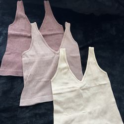3 Pack Tank Tops - Neutral Colors