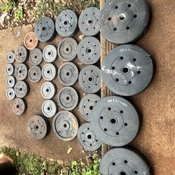 Set of Standard Weight Plates - Various Sizes