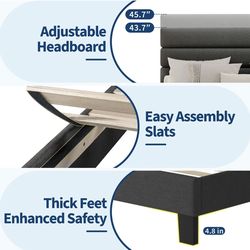 King size bed frame and King Mattress