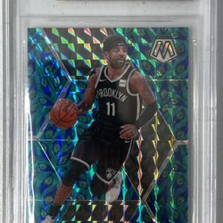 2019-20 Panini Mosaic Choice Peacock #11 Kyrie Irving BGS 9.5 Nets SSP Prizm