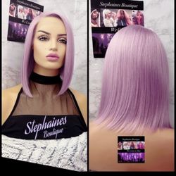 Human Hair Blended Lace Front Wig 