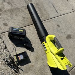 Sopladora Rioby Fuerte Batería Y Cargador
