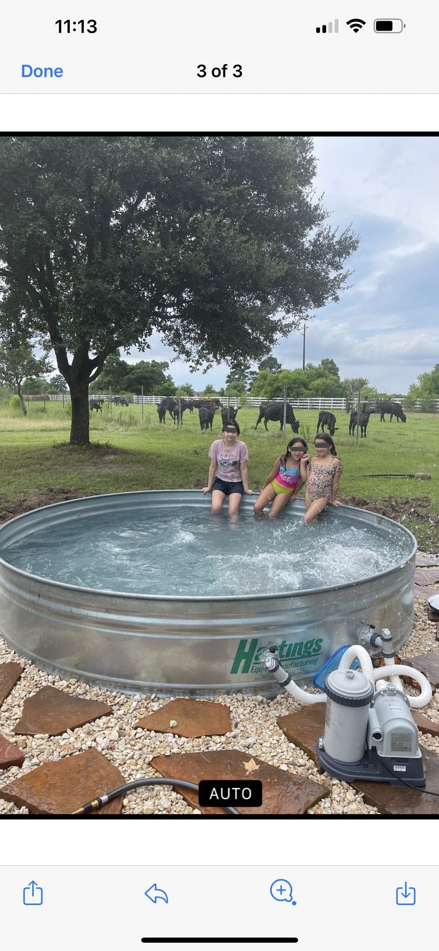 Stock Tank Pool 12x12
