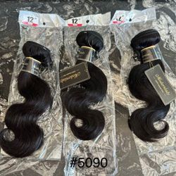 NEW HUMAN HAIR BUNDLES 12”