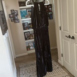 Black Velvet Romper 