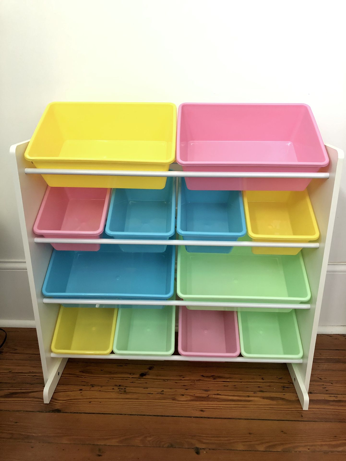 Kids Toy Bin Storage Organizer With 12 Bins