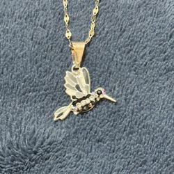  Humming Bird Silver Necklace