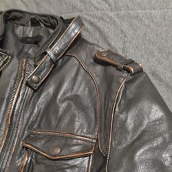 Rogue Vintage Leather Jacket & Gap Jacket 