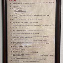 Dalali Lama Poster With frame (Instructions For Life)