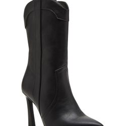 River Flare Heel Western Dress Booties