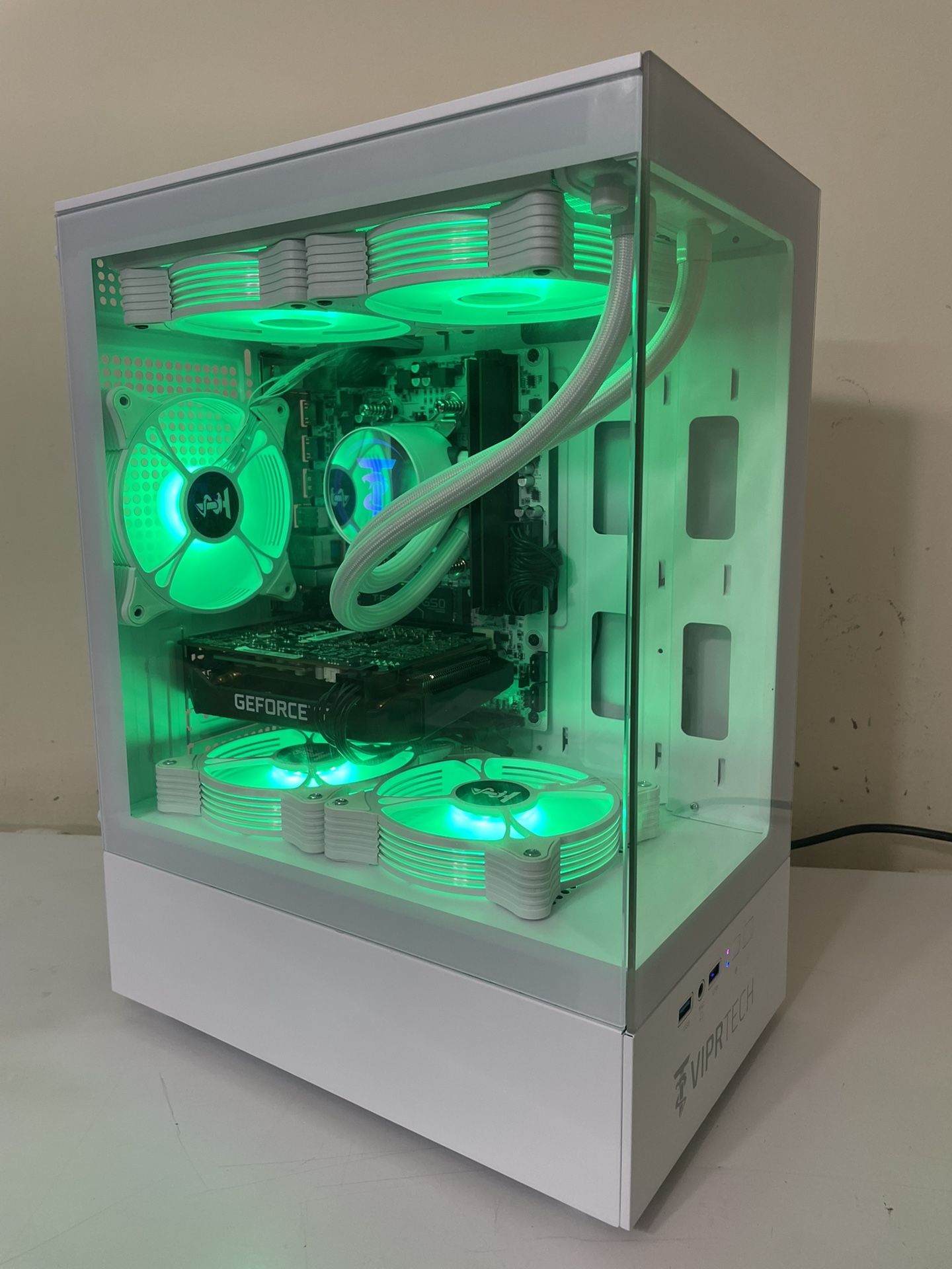 NEW Gaming PC - Ryzen 5, RTX 1660 Super, 16 GB RAM, 1TB SSD - RGB & Liquid Cooled (White)