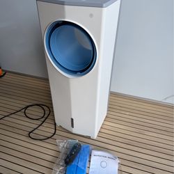 Windowless Portable Air Conditioner, Small Evaporative Air Cooler for Room No Window, 3-Speed Settings, 4 Modes, 7H Timer, Remote Control, 2 Ice Packs