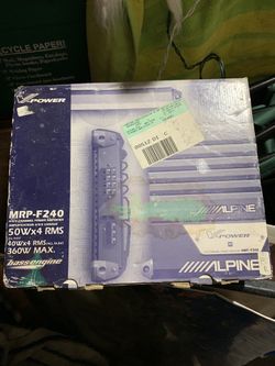 Alpine amplifier
