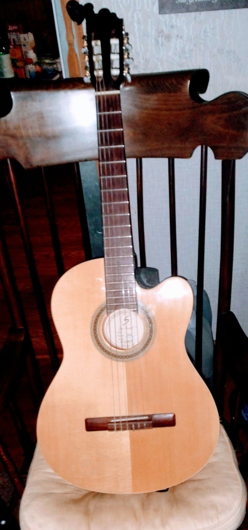 Samich Classical Guitar. Nylon Strings Electric Acoustic