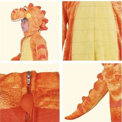 Spooktacular Creations Halloween Dinosaur Costume Kids, T-Rex Costume Toddler with Egg for Baby Child Halloween Dressup Party