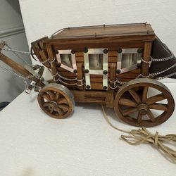 VTG 60’s western Stagecoach Lamp 