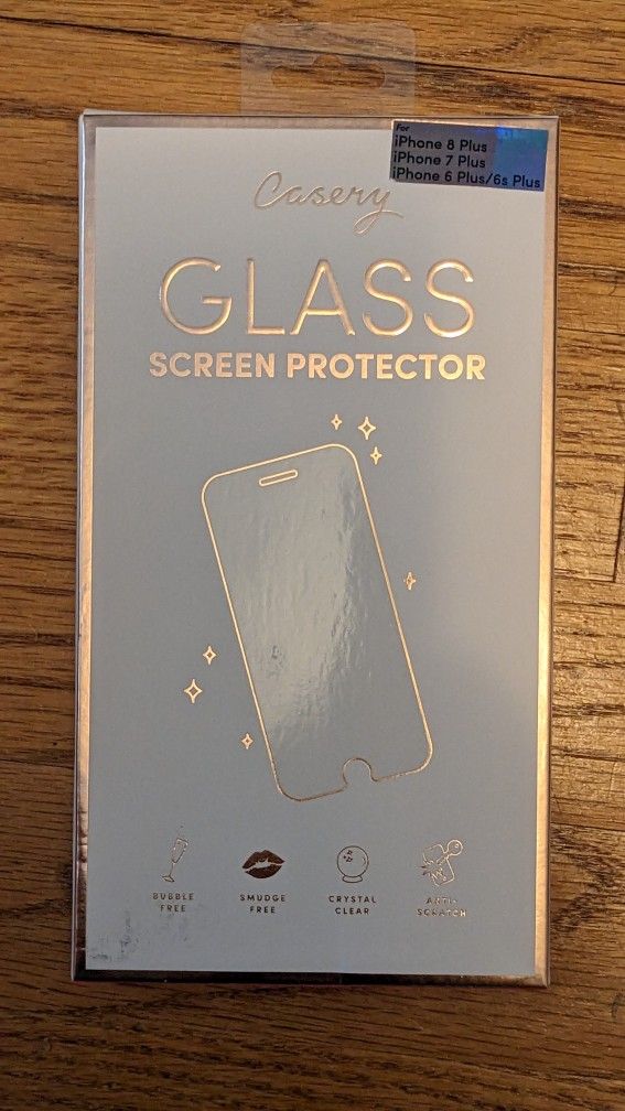 Glass Screen Protector for iPhone 8+, 7+, 6+, 6s+