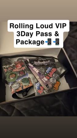 Rolling Loud 3 Day VIP Pass & Package