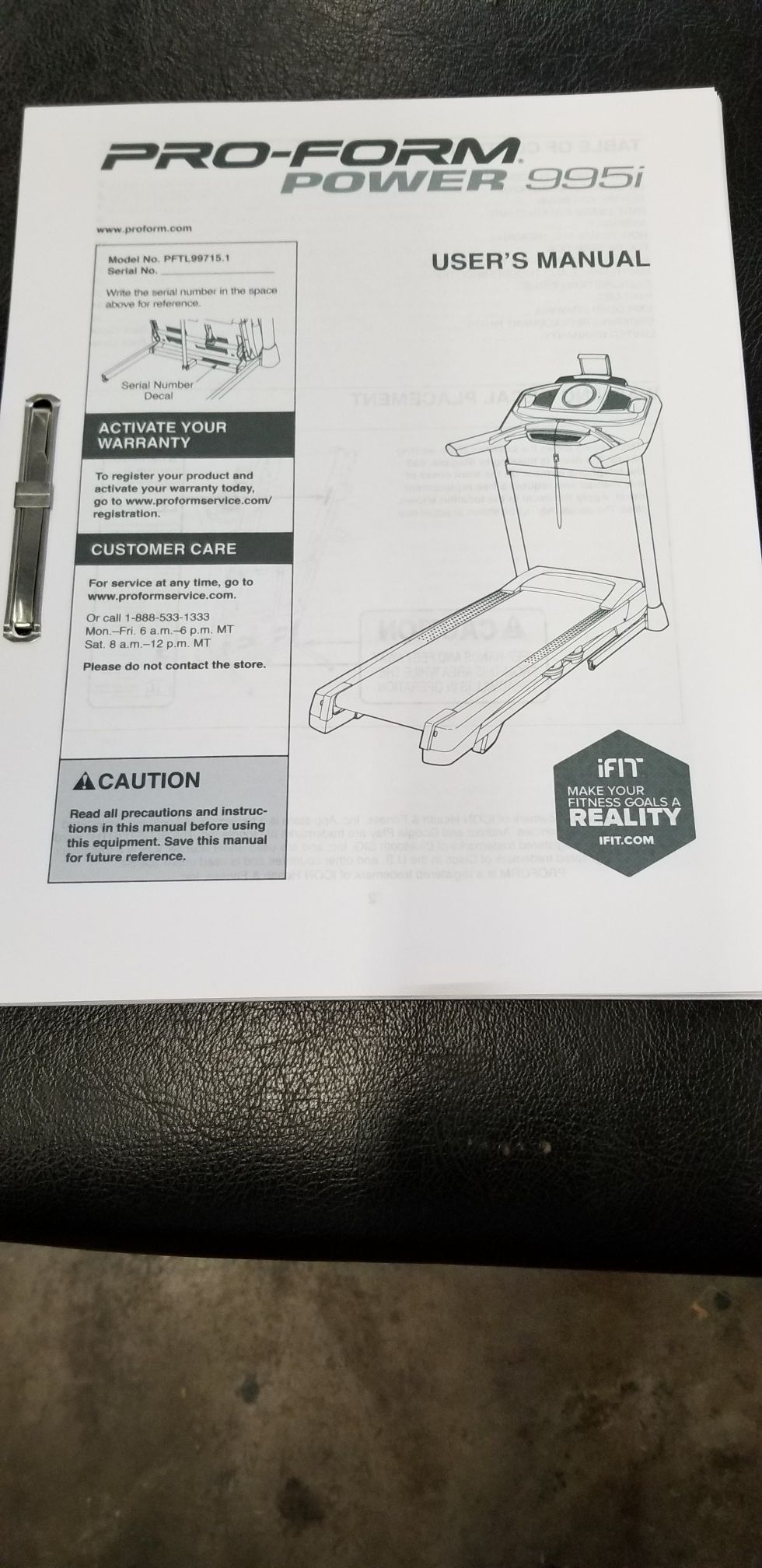 Proform power 995i Treadmill for Sale in Clearwater FL OfferUp