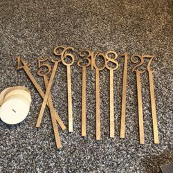 Wedding Table Numbers