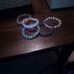 Cateye Stretch Bracelet Lot Of 5