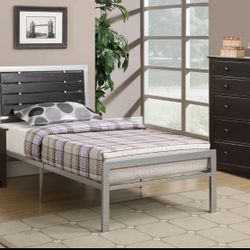 Twin Size Bed With New Mattress Included 