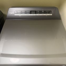 Whirlpool Washer and Dryer Stainless Steel Gas