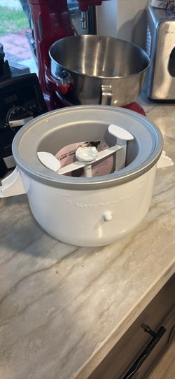 Kitchenaid mixer ice cream attachment like new