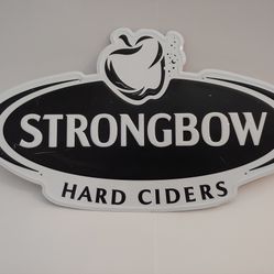 STRONGBOW CIDER OVAL Aluminum Sign Mancave Vtg