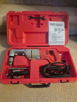 7 Amp Corded 1/2 in. Corded Right-Angle Drill Kit with Hard Case