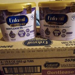 $20 Each Enfamil Neuropro Gentlease 19.5 Tubs 