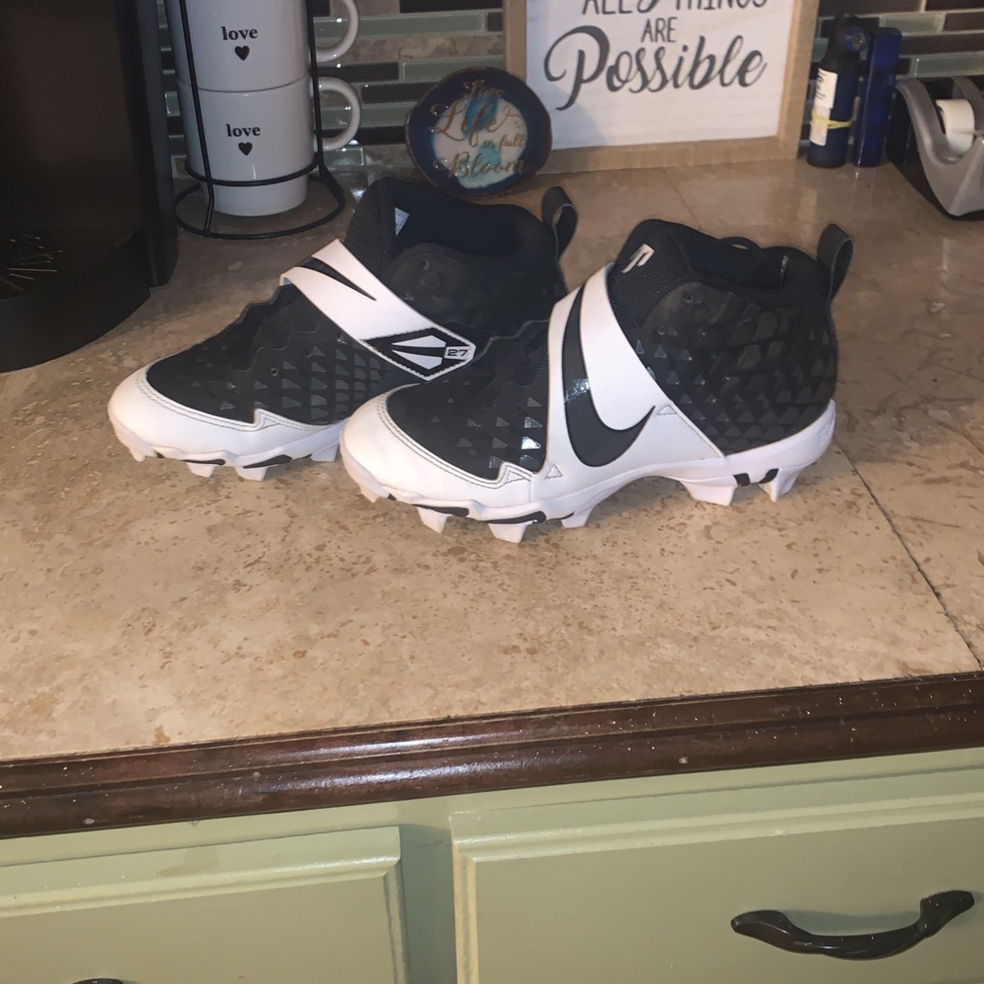 Nike High Top Baseball Cleats