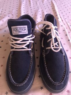 Men’s Nautical Mid-hi Suede Deck Shoes  Size 8.5