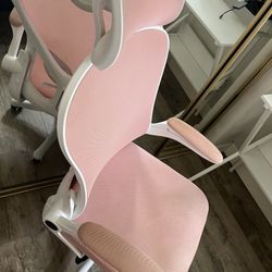 Pink desk chair