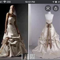 Oleg Cassini Wedding Gown and Petticoat