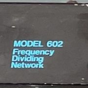 Loft 602, Frequency Dividing Network, Crossover