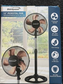 12" Pedestal Fan