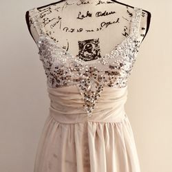 New light Cream color dress size S