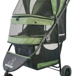 Dog Stroller 3Wheel Pet Stroller Cat Stroller Lightweight Foldable Portable Compact Jogger Pet Gear Puppy Travel Pet Stroller Suitable for 30lbs 