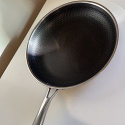 HEXCLAD  Hybrid Fry Pan Stainless Steel Non-Stick Frying Pan (No Lid)