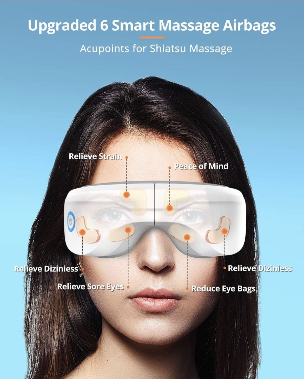 latumab Eye Massager with Heat, Bluetooth Music Heated Massager for Migraines, Relax and Reduce Eye Strain Dark Circles Eye Bags Dry Eye Improve Sleep