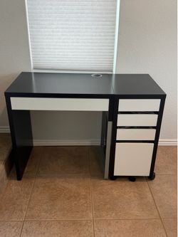 Desk and cabinet combo