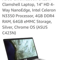 Asus Chromebook C423N.      $80