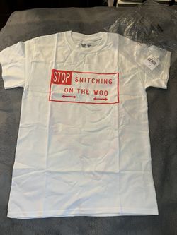 VLONE stop Snitching On The Woo Tshirt