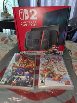 🎮🕹Nintendo Switch 2 Mario Kart Open Box. 5 games(Sealed) included. >NO TRADES< PRICE IS FIRM