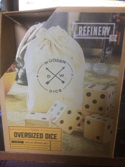 Oversized Wooden Dice